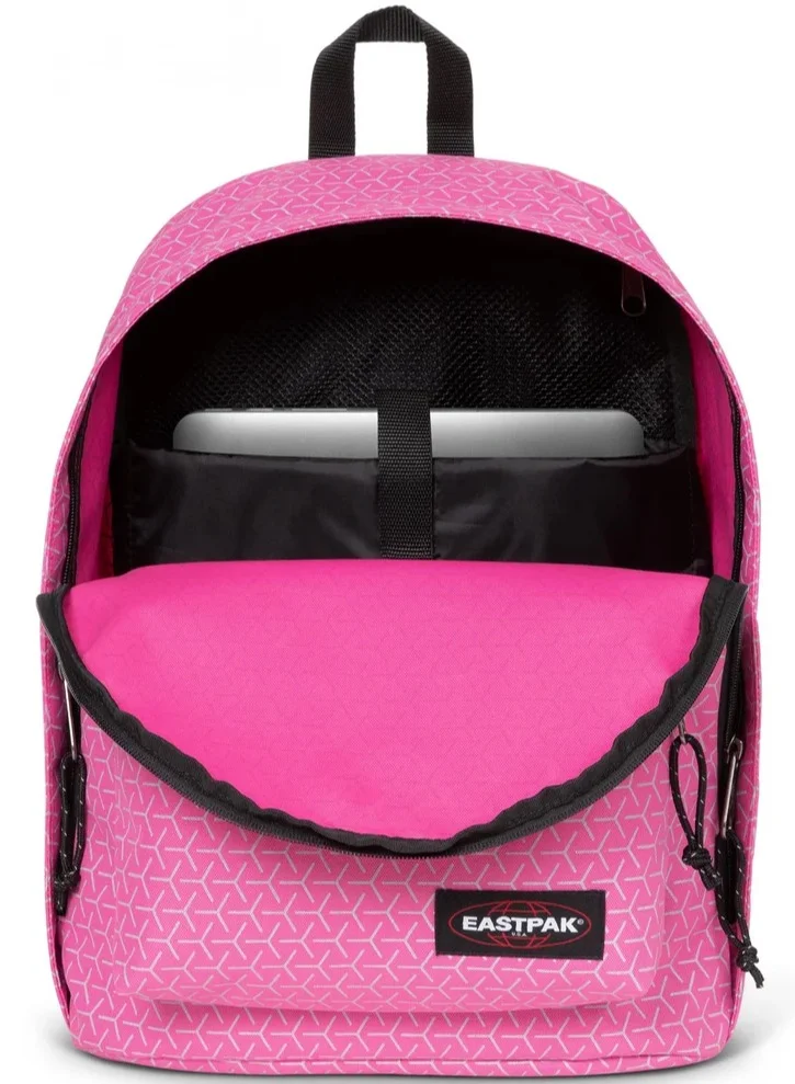 EASTPAK Out Of Office Medium Backpack With Laptop Protection - Refleks Metal Pink